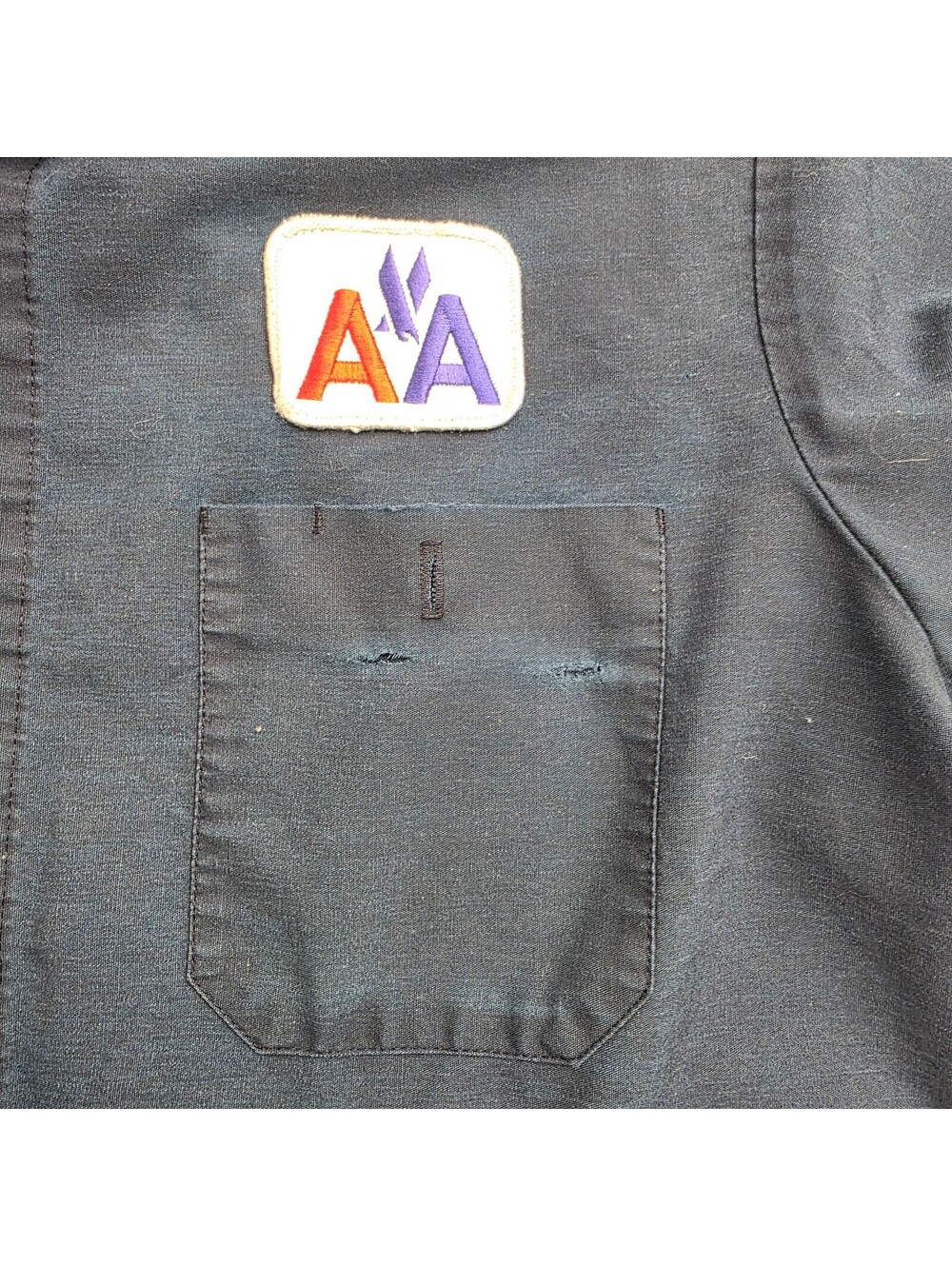 Vintage American Airlines Navy Workwear Uniform Shirt - Picture 2 of 8